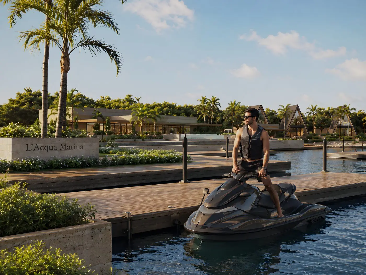 Jet ski Sea-Doo na marina